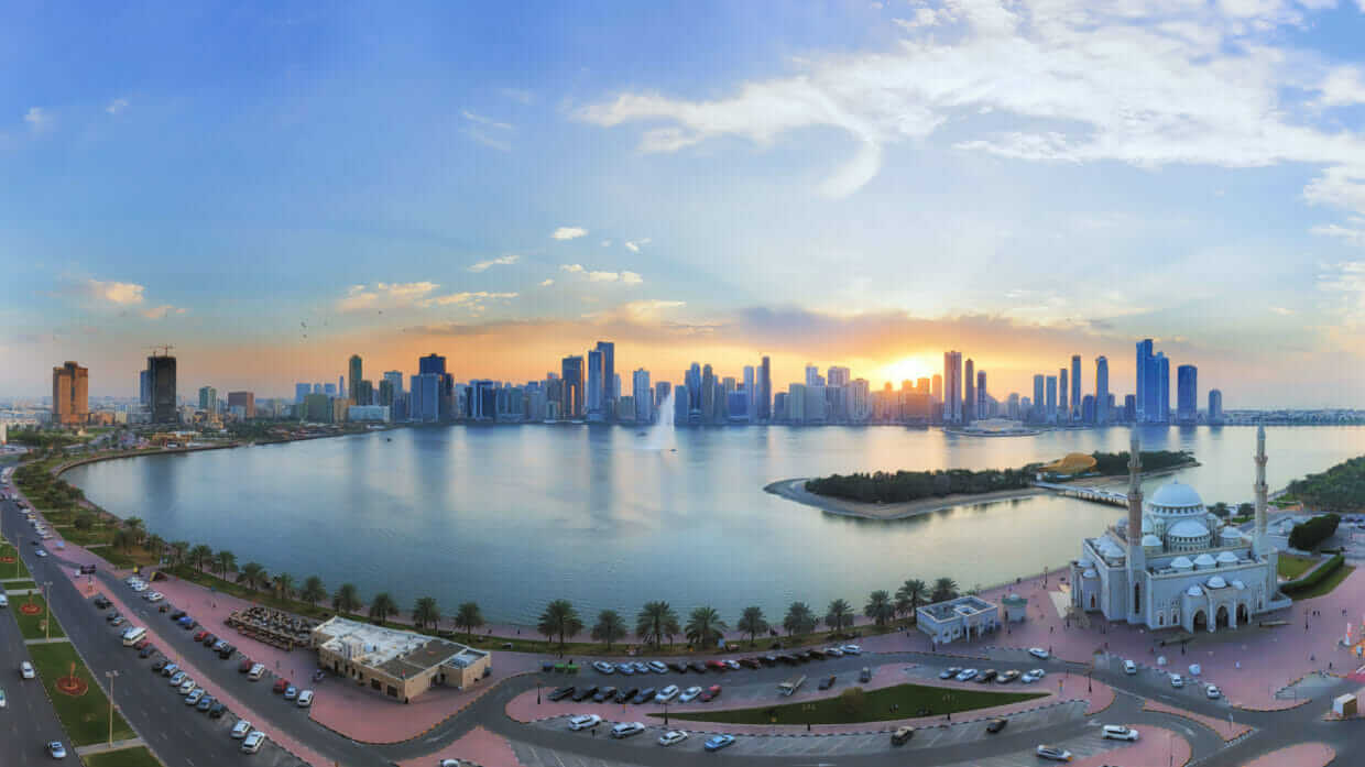 Aerial View of Sharjah Mainland