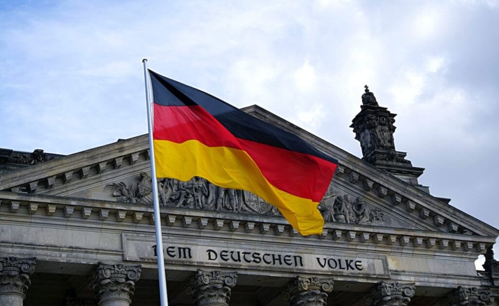 A German flag.