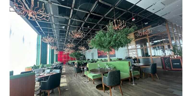 Restaurant side at SLS Dubai Hotel & Residences