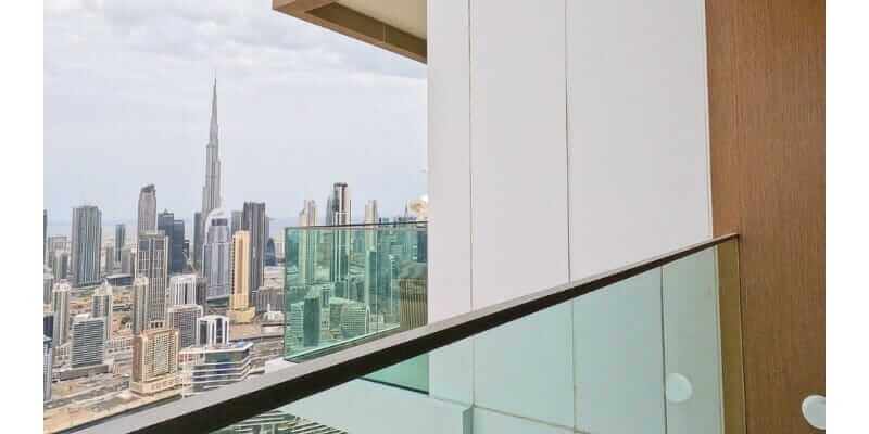 Balcony with Burj Khalifa View